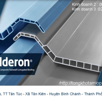 Tấm lợp mái Alderon chống ăn mòn hóa chất